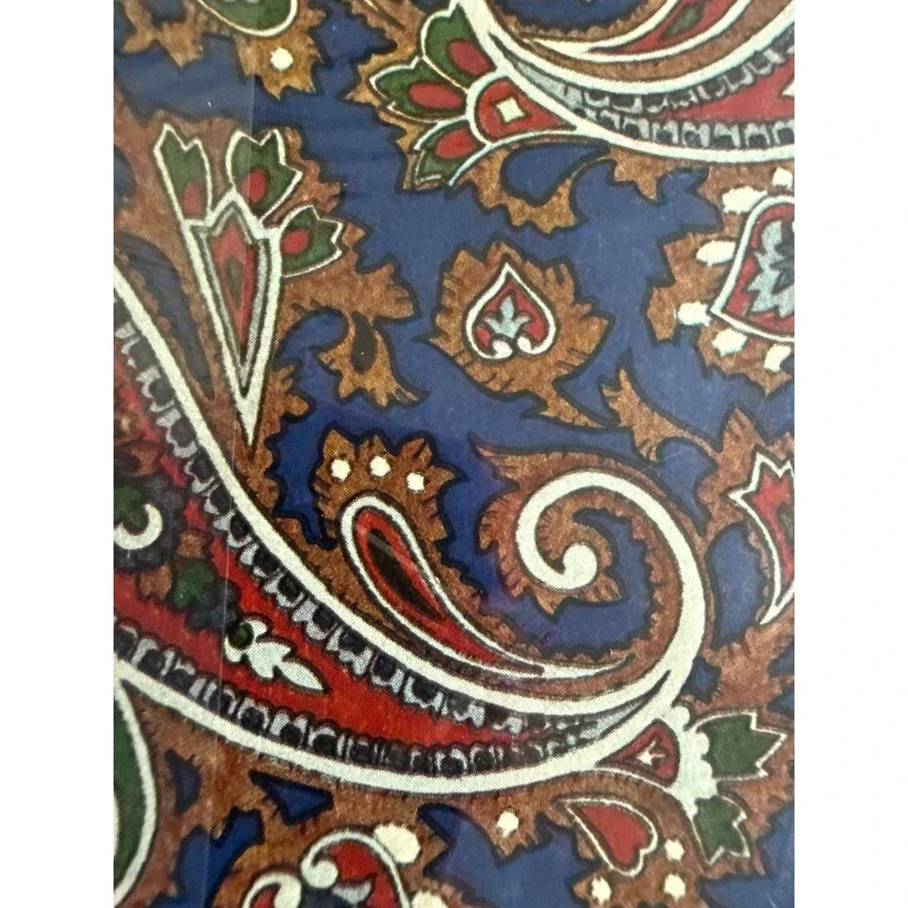 Buzza Gift‎ Wrap Paper Blue Boho All Occasion 2 Sheet Set NIP Retro Junk Journal